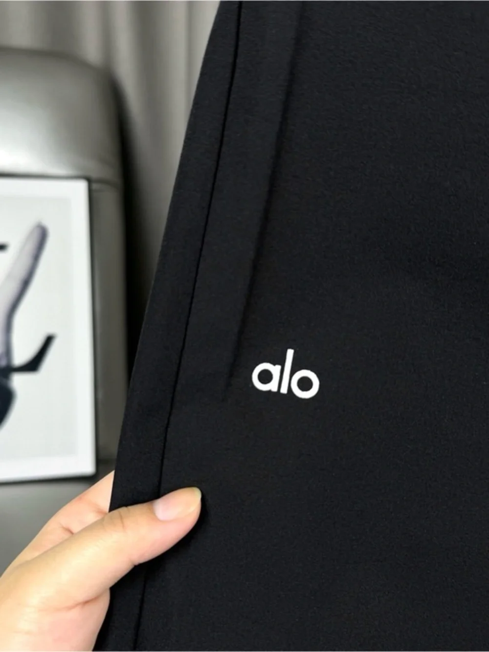 ALO Yoga Black Straight Leg Pants